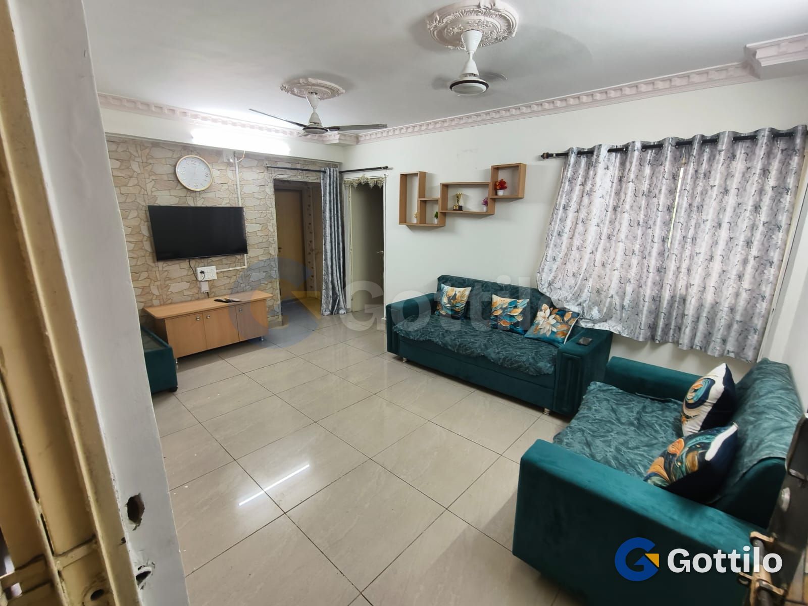 Semi-Furnished 2 BHK Apartment for rent in Gurukul — photo 1